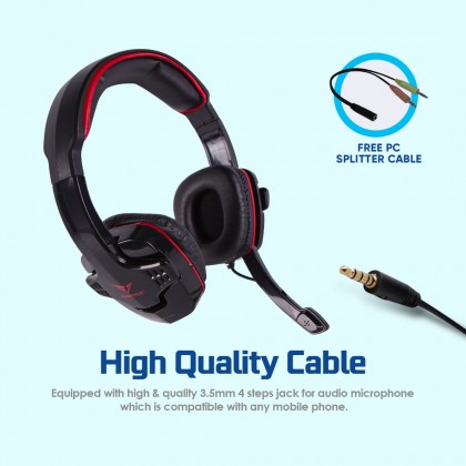 Alpha MG370A Stereo Gaming Headphones With Mic (Mobile Gaming)