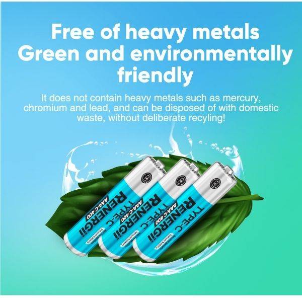 RENERGii Rechargeable Liion Battery Environmentally Friendly 1000